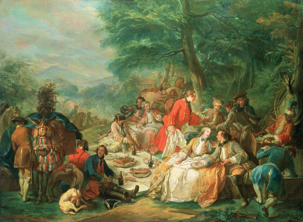 Die Jagd, 18. Jahrhundert von Charles Amedee Philippe van Loo