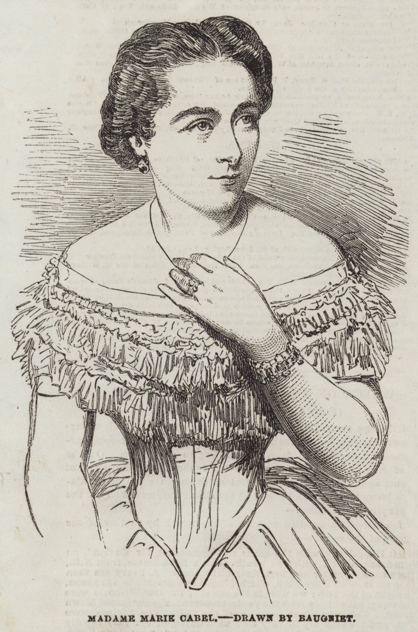 Madame Marie Cabel von Charles Baugniet