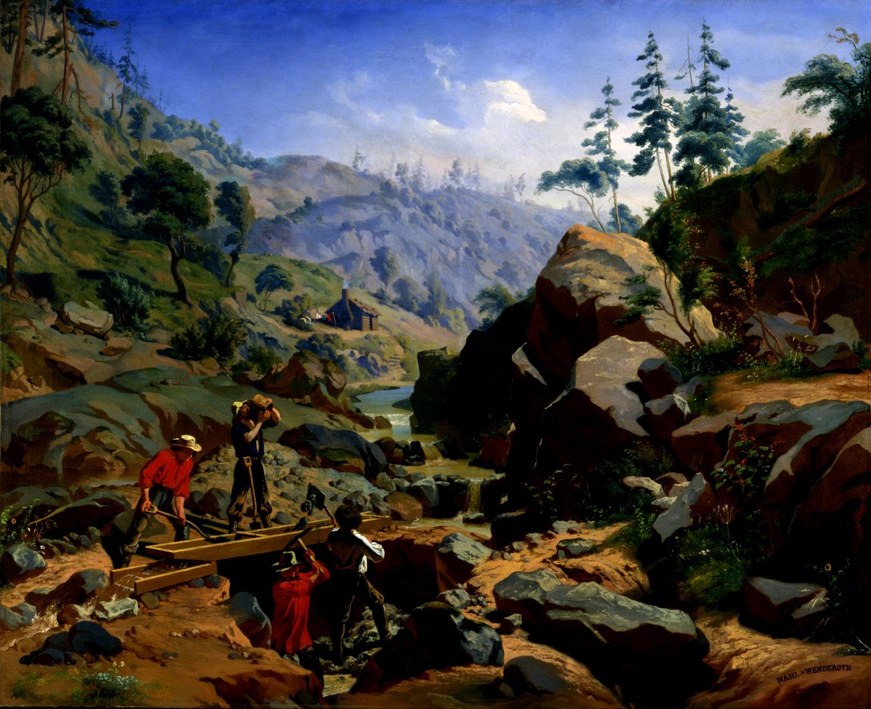 Bergleute in der Sierra von Charles Christian Nahl