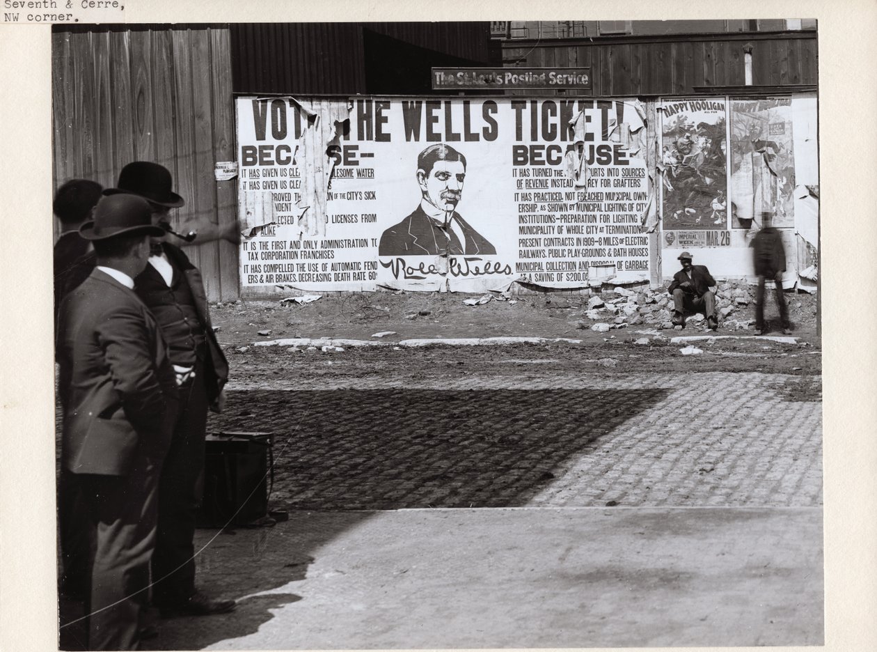 Plakatwerbung für Rolla Wells