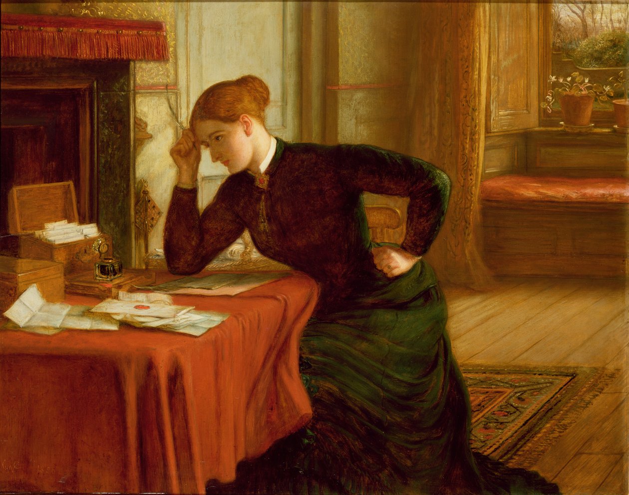 Ferne Gedanken von Charles West Cope
