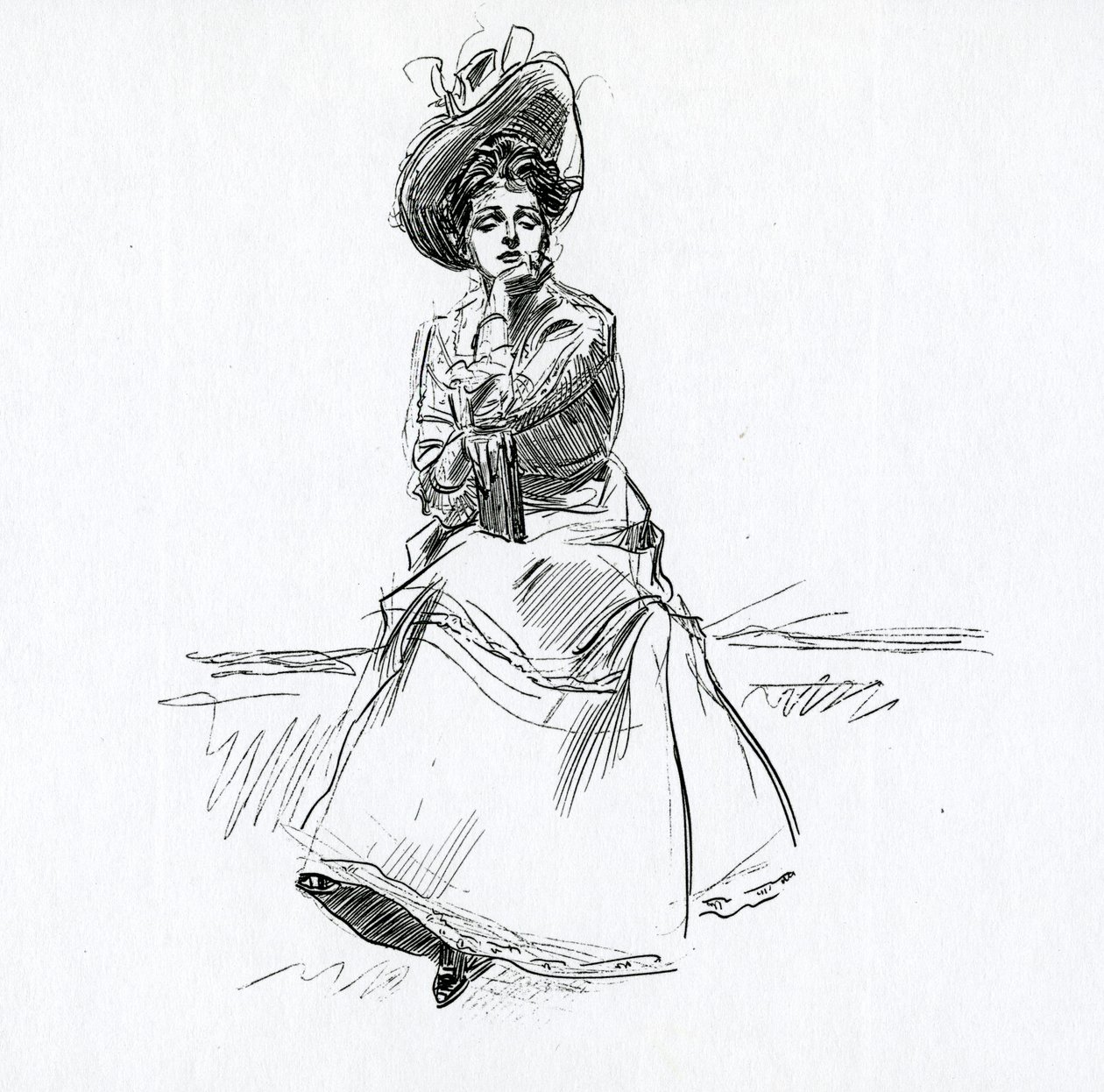 Ein Gibson-Mädchen, ca. 1902 von Charles Dana Gibson