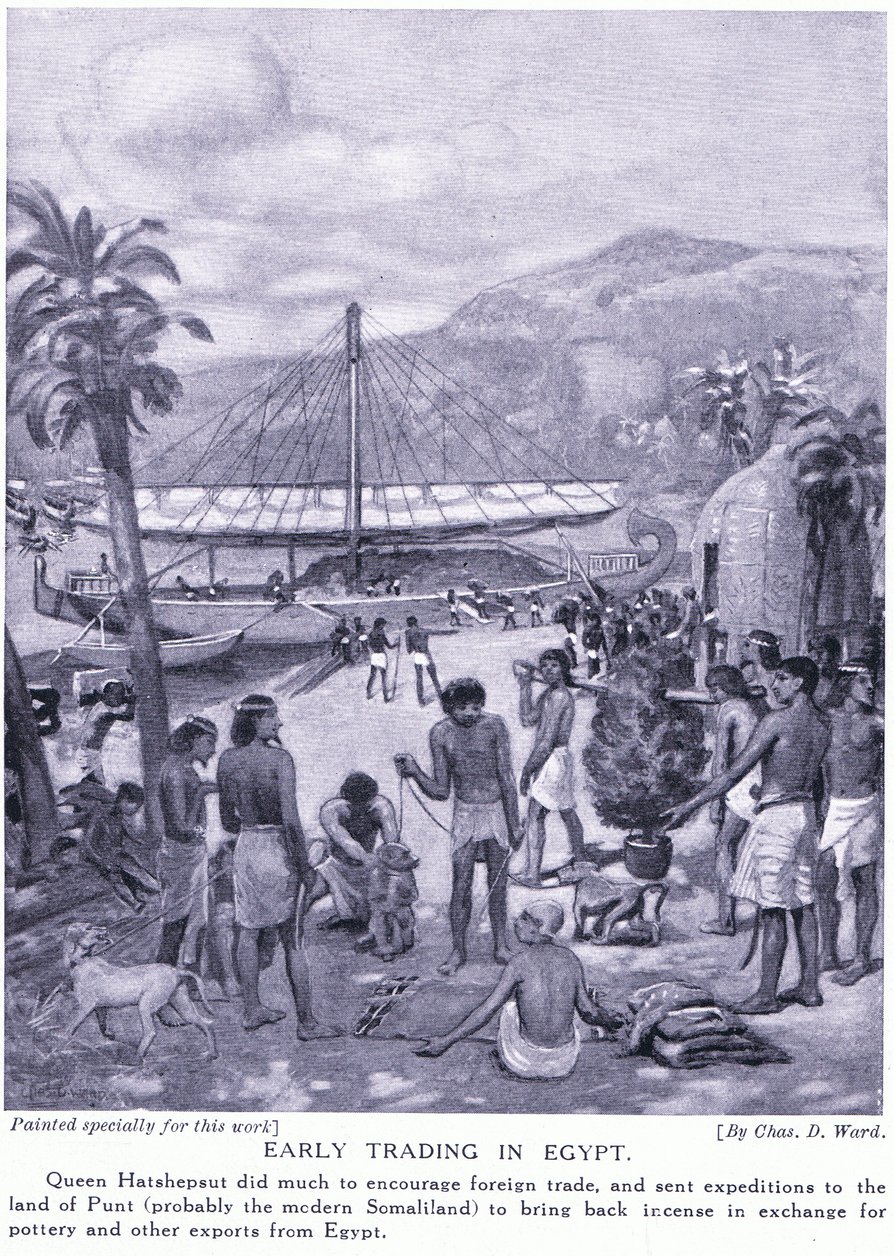 Früher Handel in Ägypten, ca. 1920 von Charles Daniel Ward