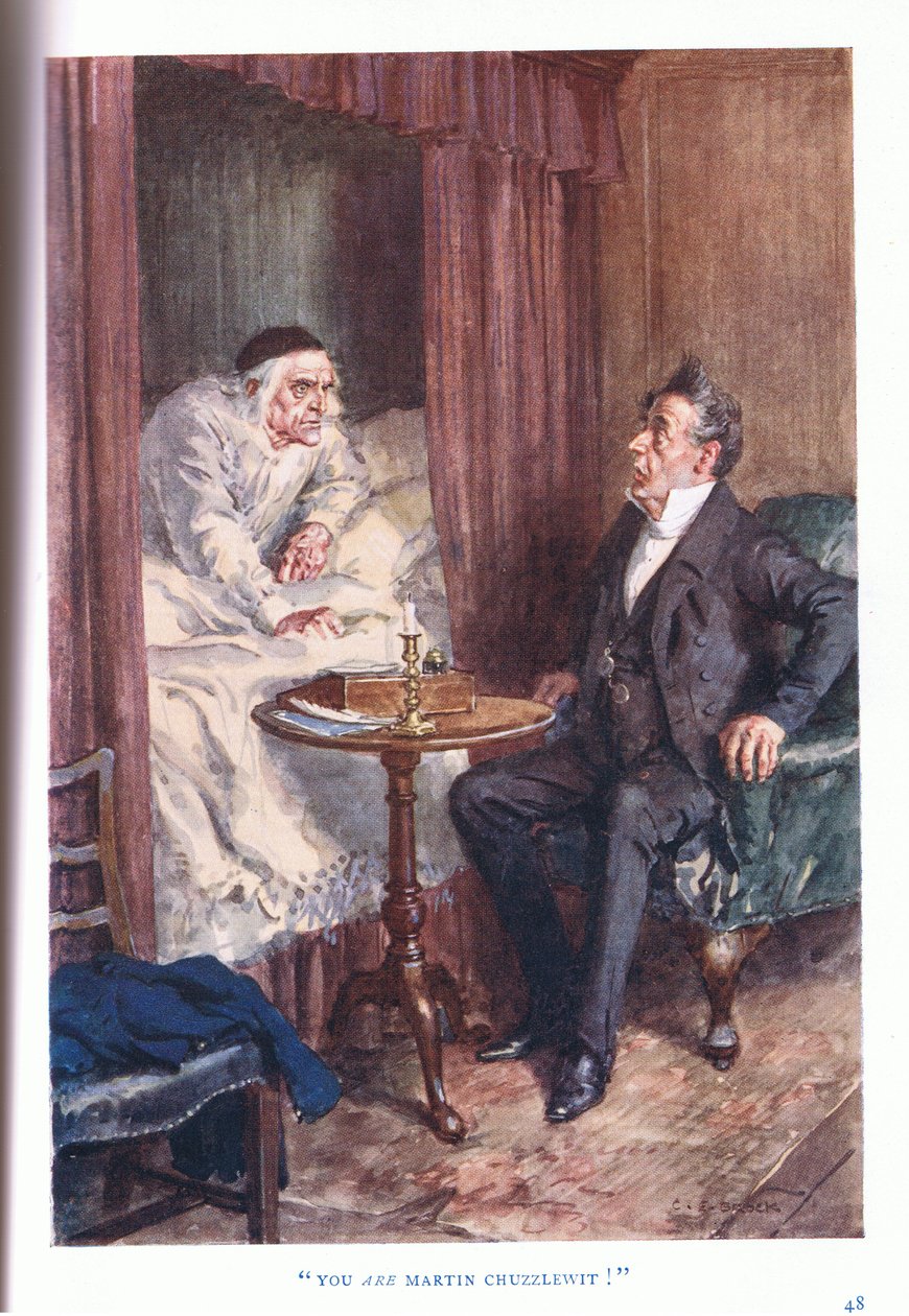Du bist Martin Chuzzlewit! von Charles Edmund Brock