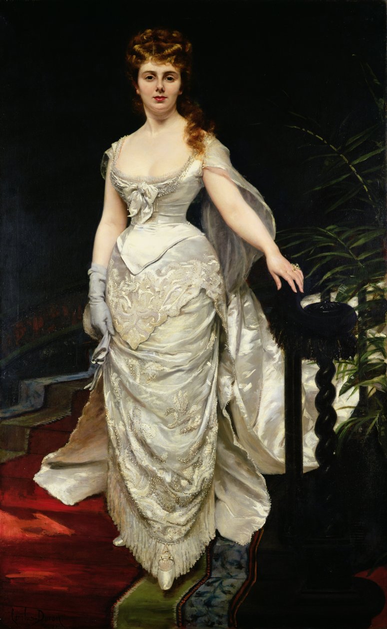 Porträt von Mademoiselle X, 1873 von Charles Emile Auguste Carolus Duran