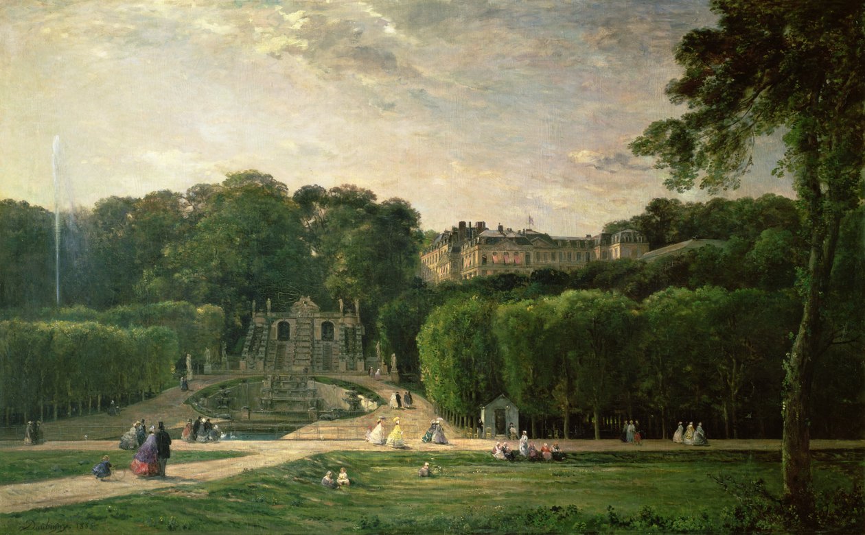 Der Park von St. Cloud, 1865 von Charles Francois Daubigny
