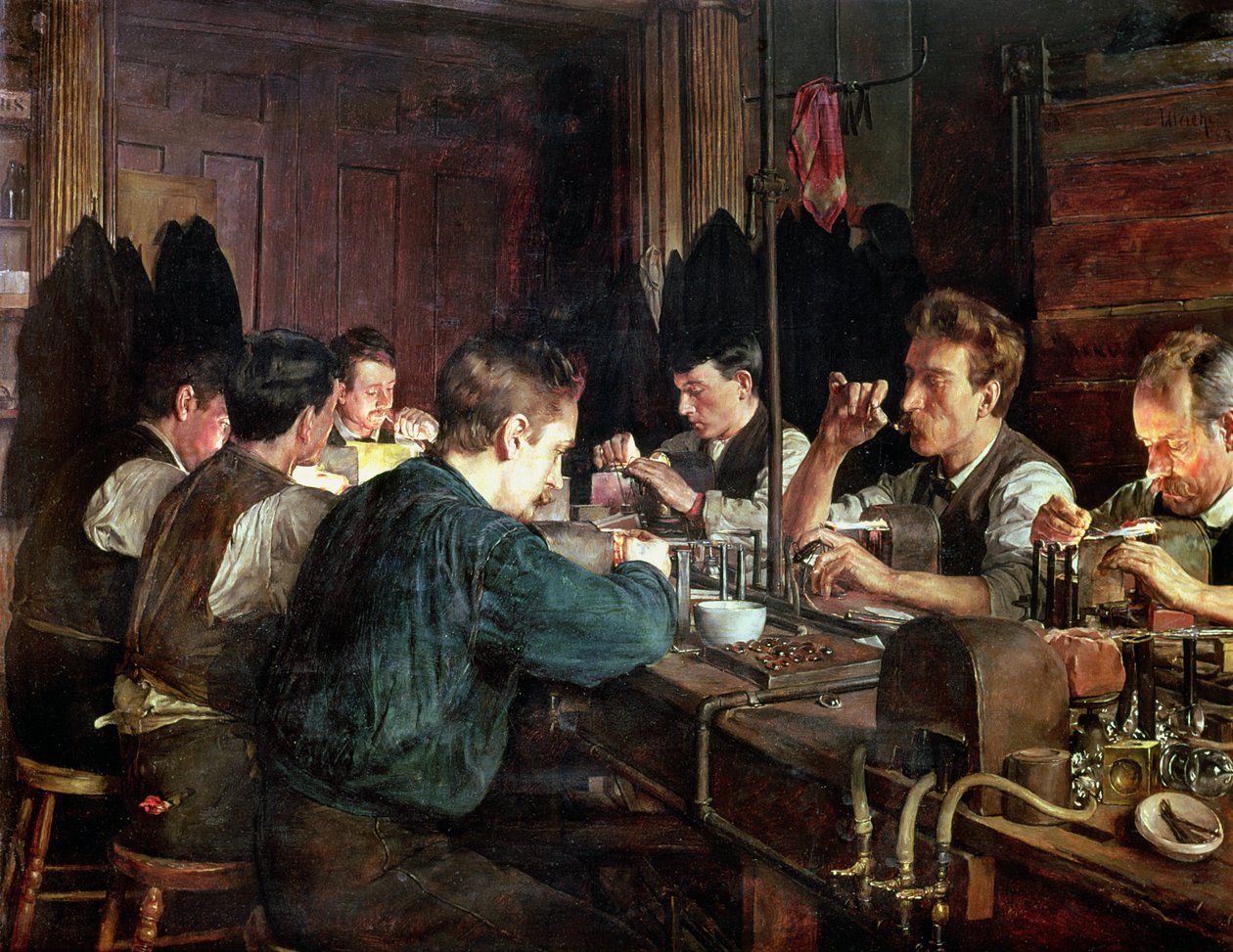 Die Glasbläser, 1883 von Charles Frederic Ulrich