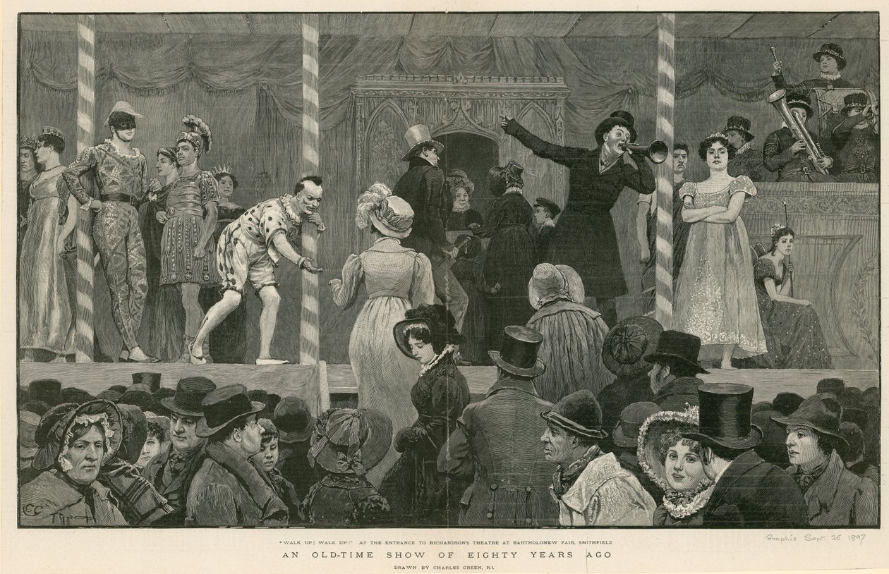 Bartholomew Fair, London: Eine alte Show von vor achtzig Jahren von Charles Green