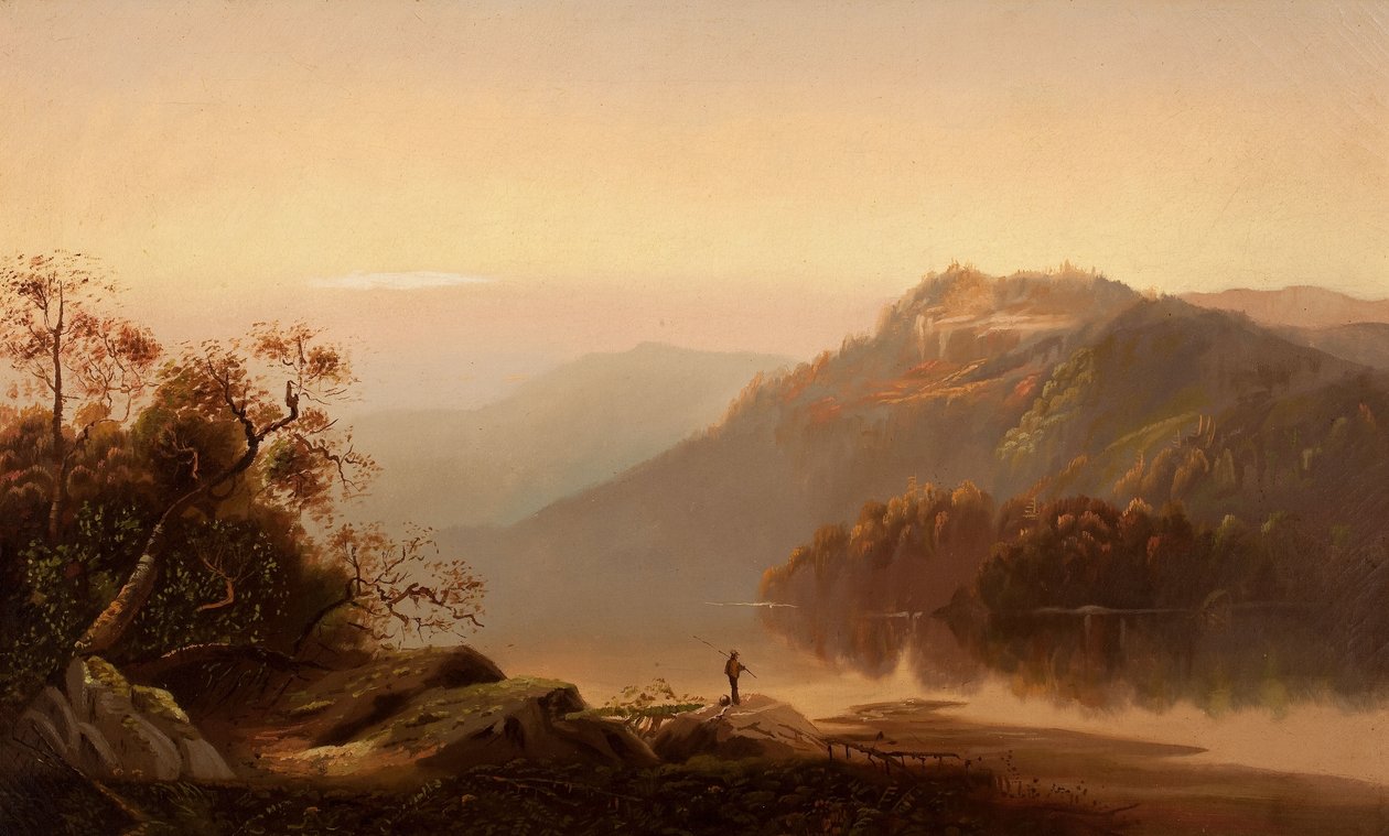 Sonnenuntergang am Hudson von Charles H. Chapin