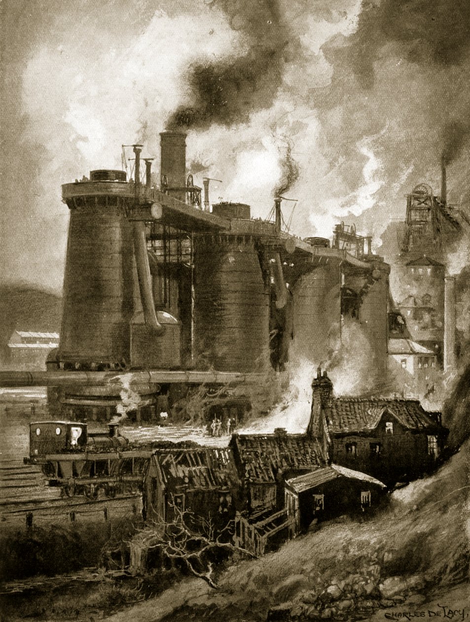 Hochöfen der Zeit von Charles John de Lacy