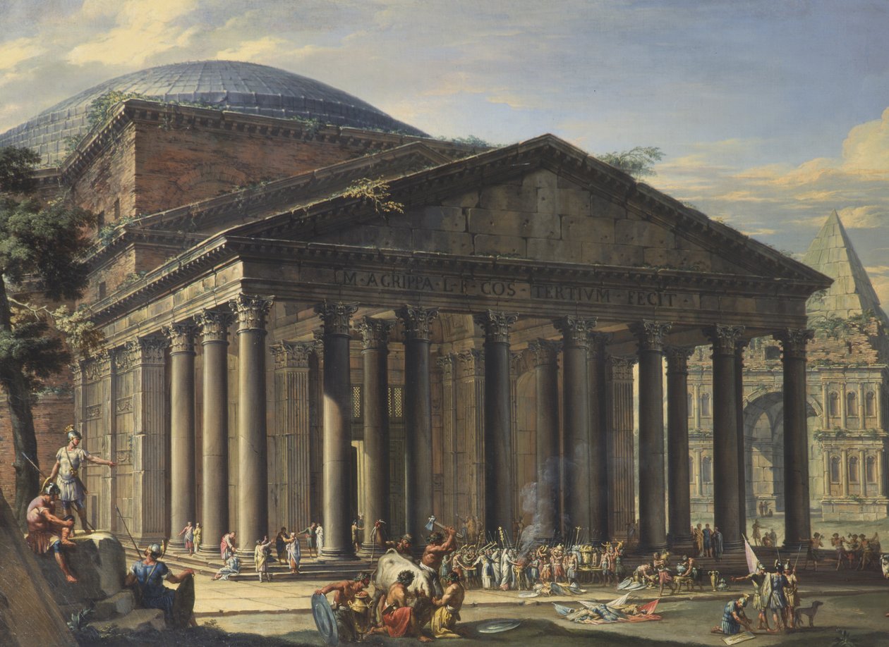 Römische Denkmäler und das Pantheon von Charles Louis Clerisseau