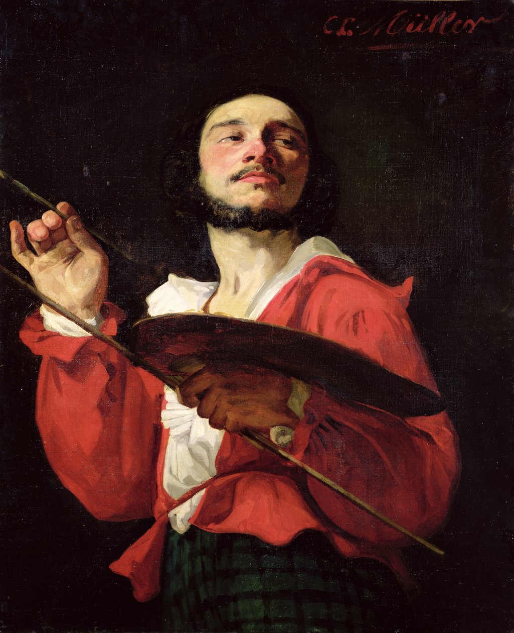Selbstporträt von Charles Louis Lucien Muller