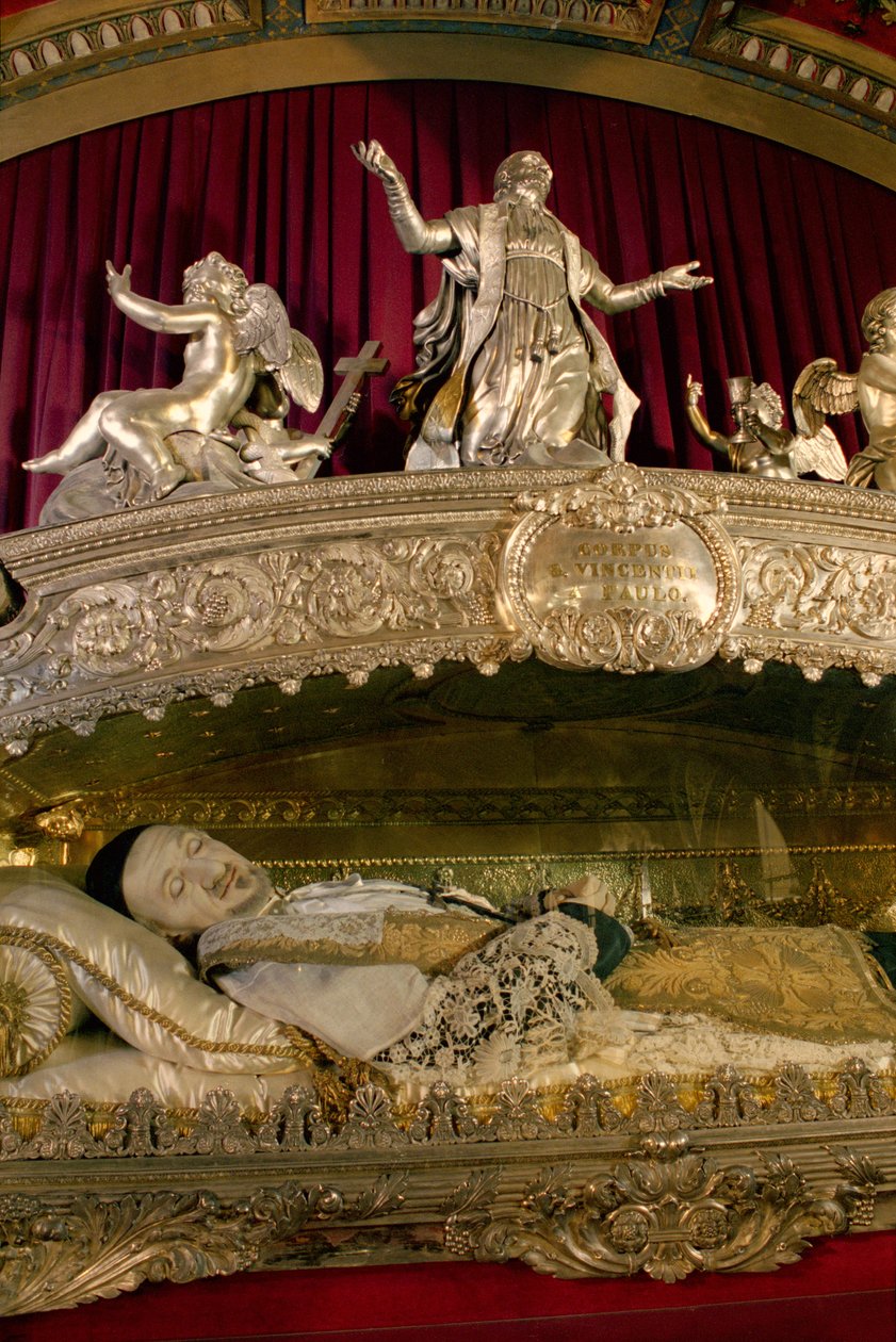 Das Heiligtum des St. Vincent de Paul (1581-1660) (Silber) (Detail) von Charles Nicolas Odiot