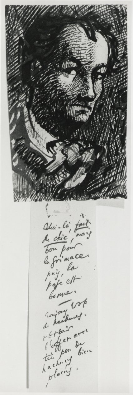 Selbstporträt von Charles Pierre Baudelaire