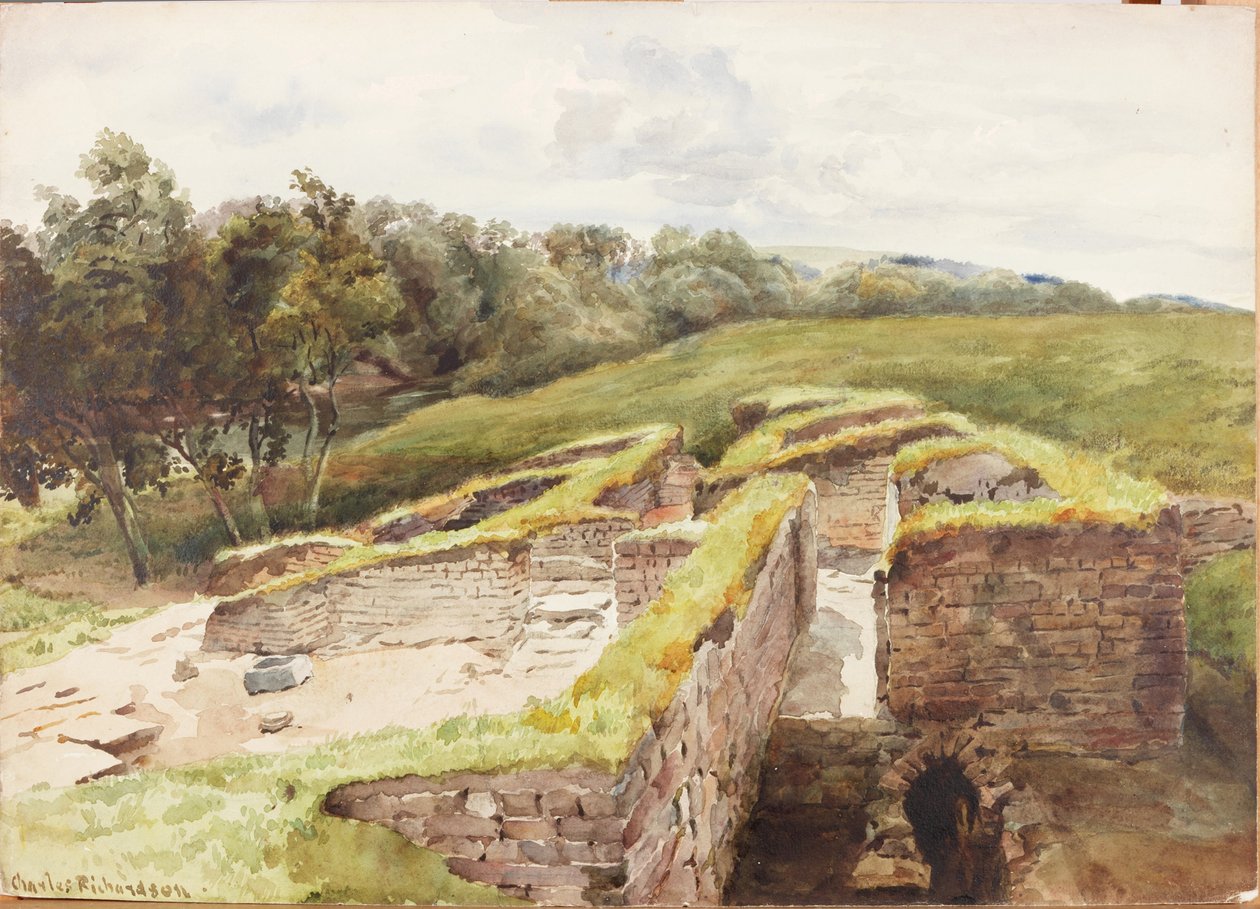 Chesters, Badehaus von Norden von Charles Richardson