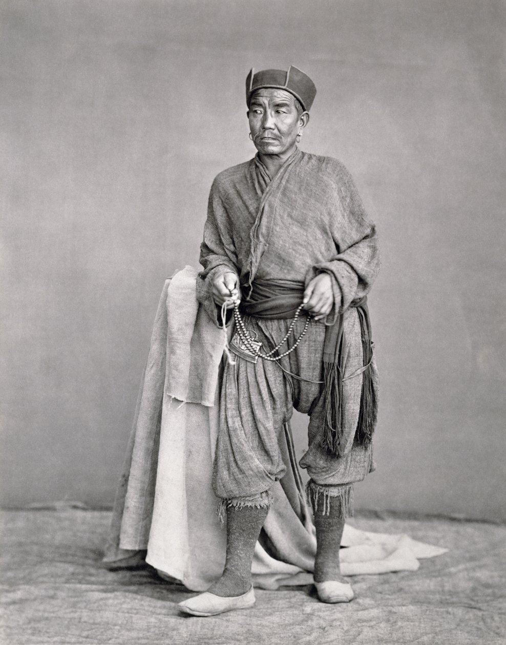 Tibetischer Lama, Tibet von Charles Shepherd