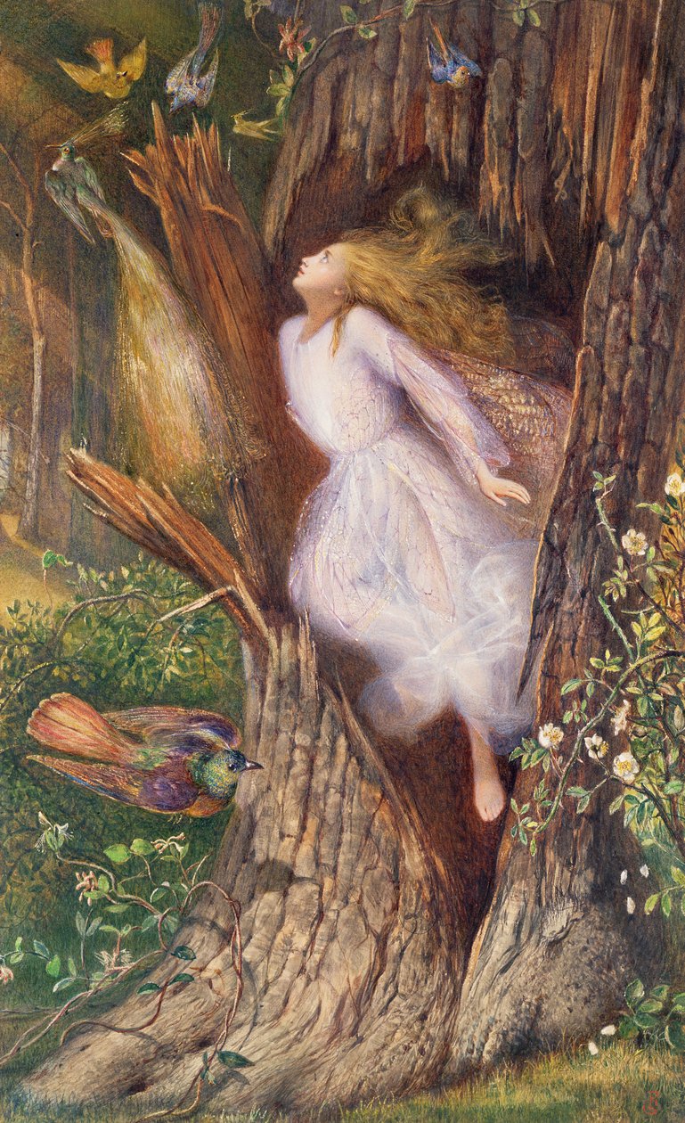 Die Verwandlung der Daphne in einen Lorbeerbaum durch Apollo von Charles Sims