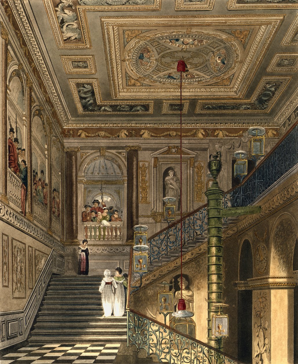Die große Treppe im Kensington Palace aus Pyne