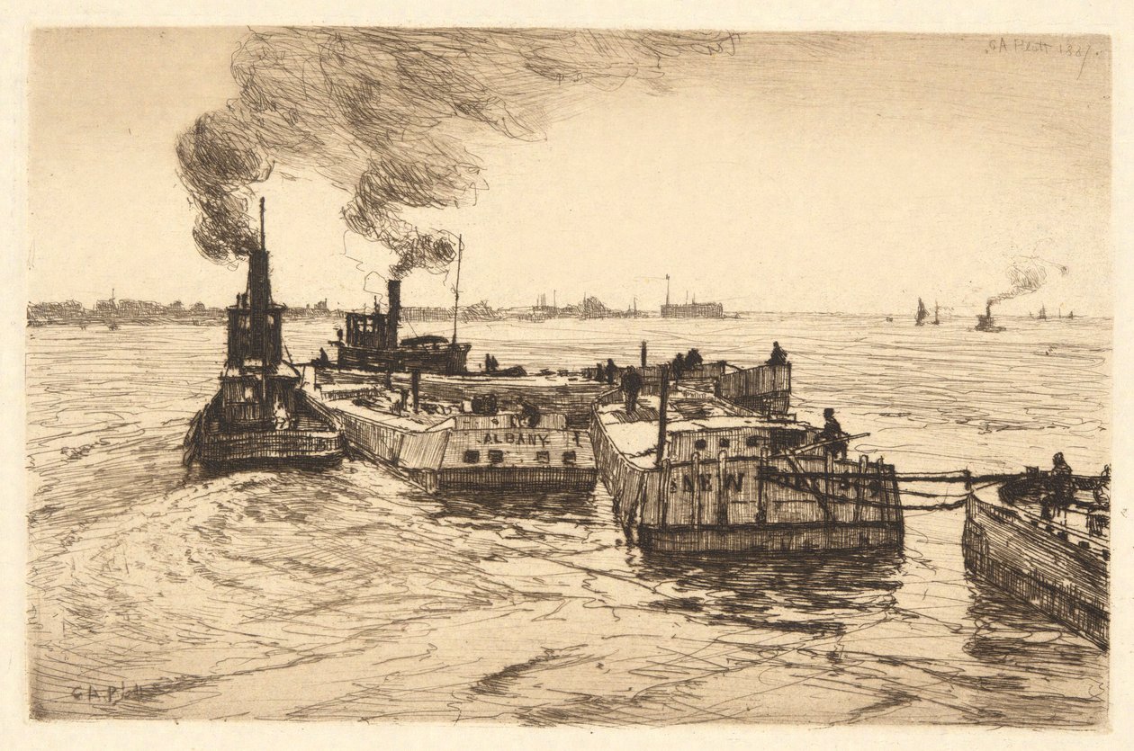 Kanalboote und Schlepper von Charles A. Platt