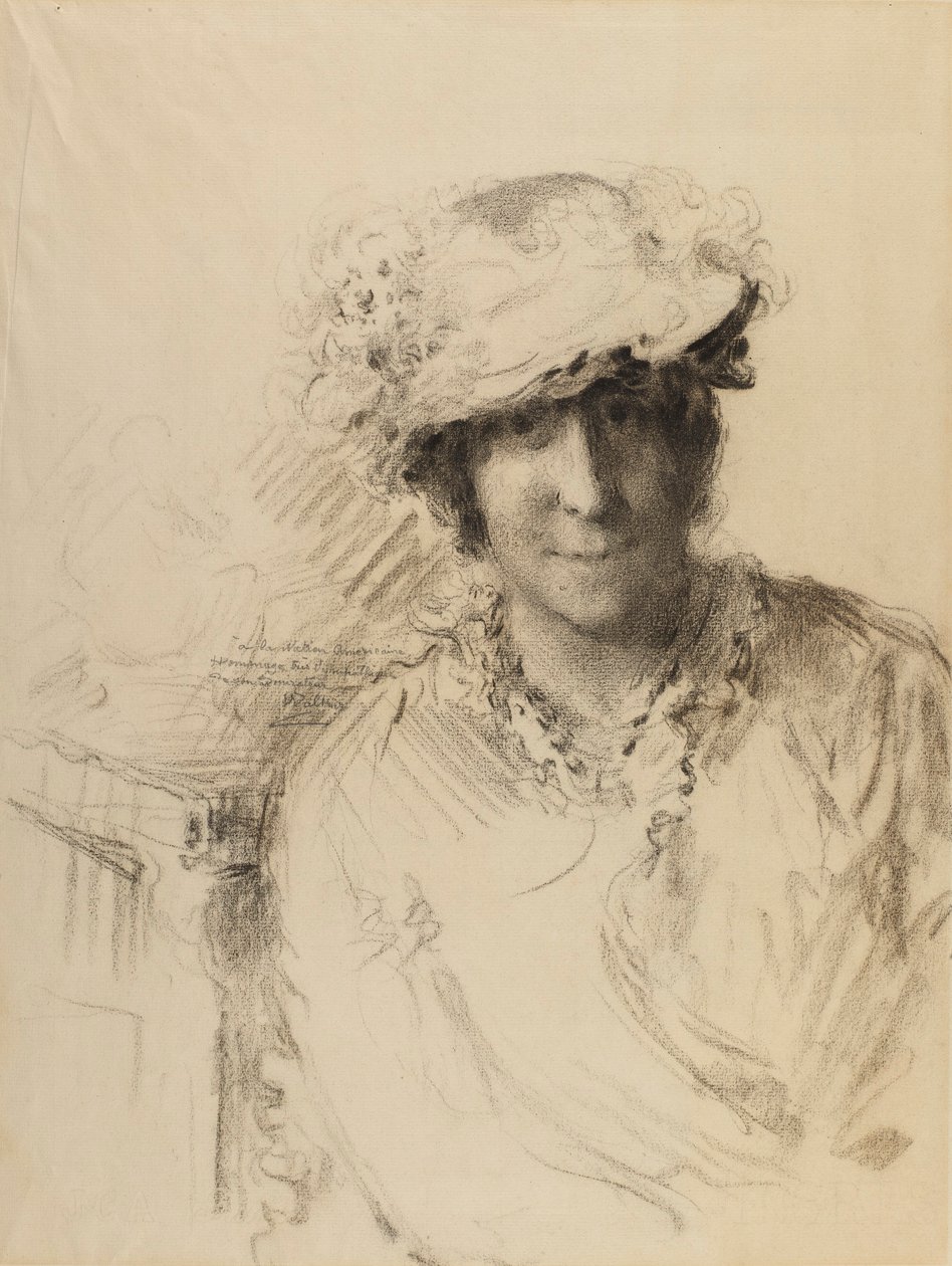 Porträt einer Dame von Charles Albert Waltner
