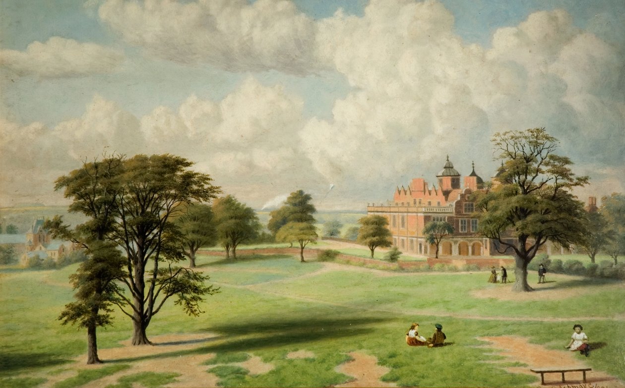 Aston Hall vom Park, 1891 von Charles Ashmore