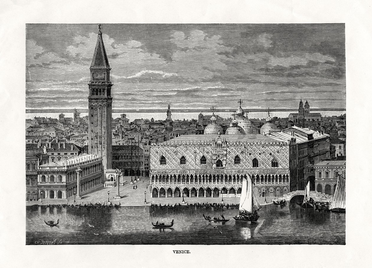 Venedig, Italien, 1879 von Charles Barbant
