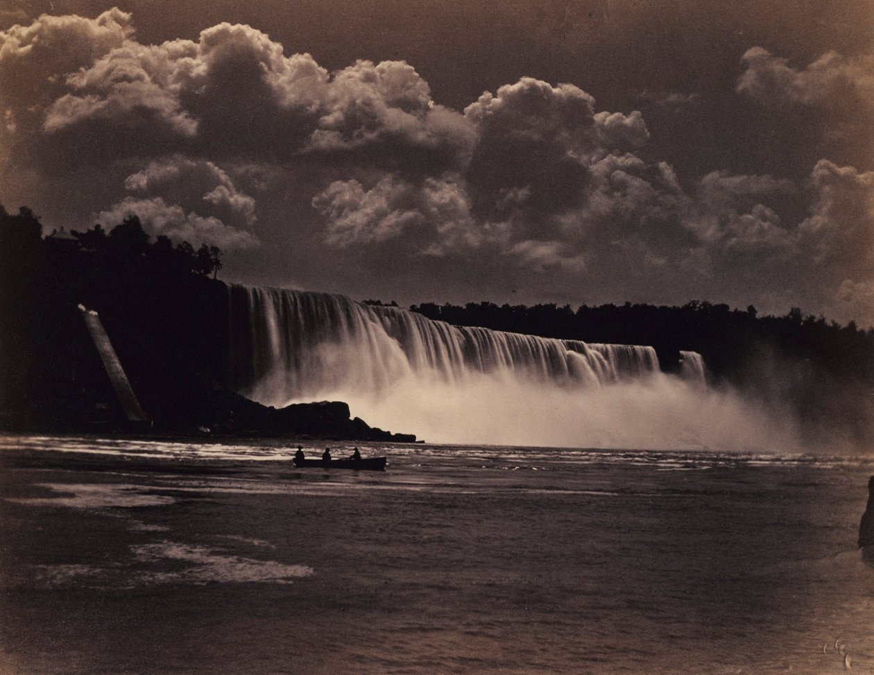 Niagara mit Boot von Charles Bierstadt