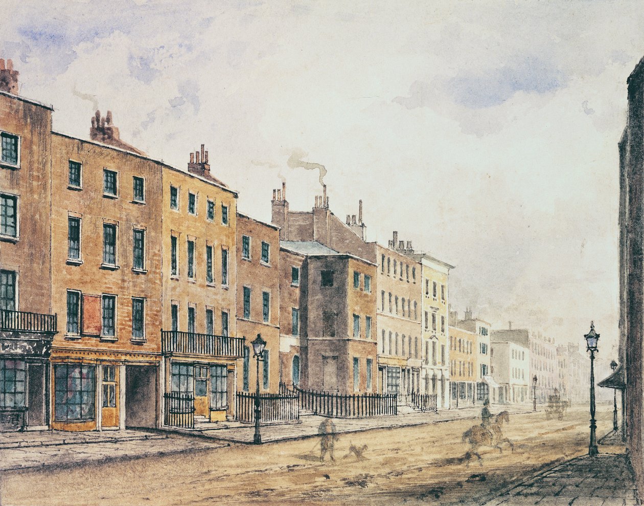 Ansicht der Marylebone High Street, 1848 von Charles Bigot