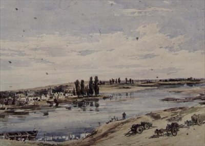 Blick auf Amboise von Charles Claude Pyne