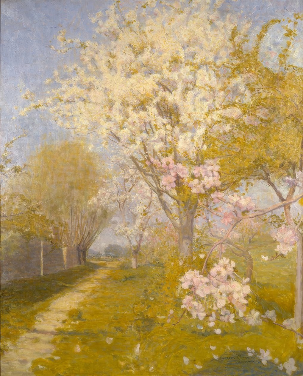 Apfelblüte in Dennemont von Charles Edward Conder