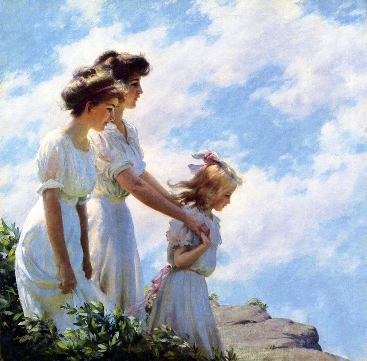 Auf der Klippe von Charles Courtney Curran
