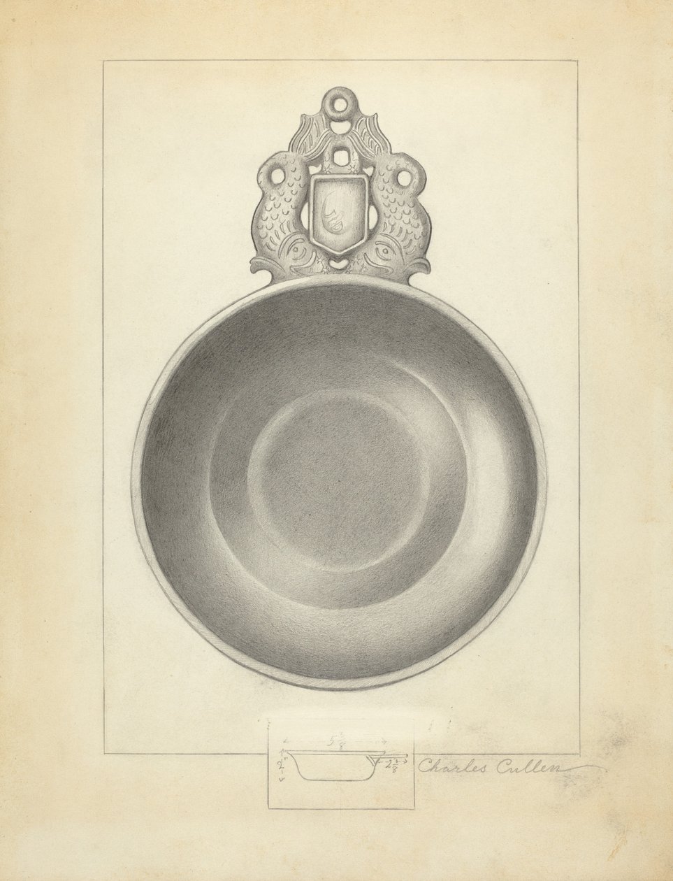 Zinnschüssel von Charles Cullen