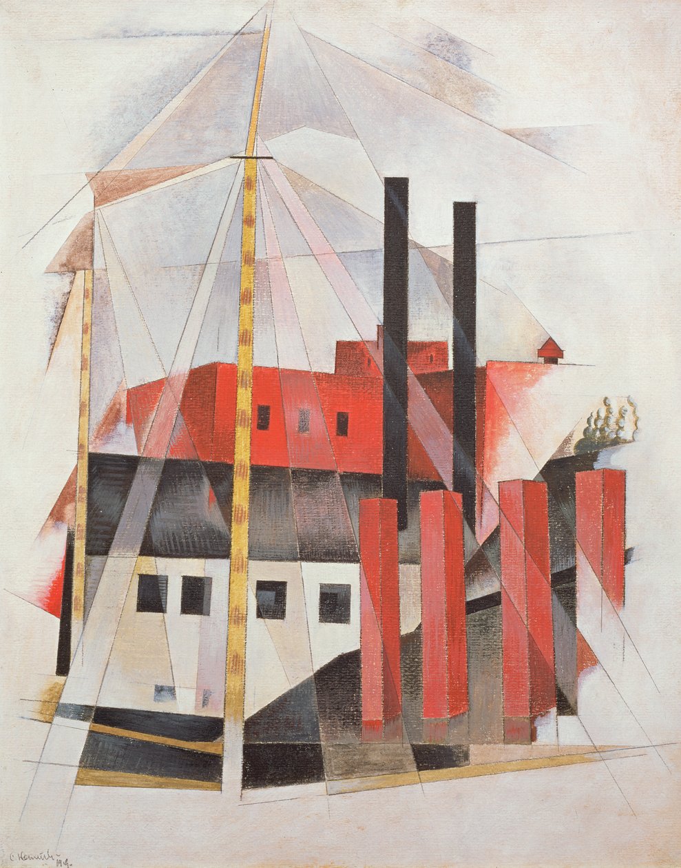Urlaub der Klavierträger, 1919 von Charles Demuth