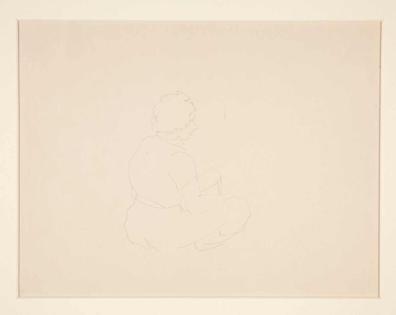 Frau sitzt am Strand, wahrscheinlich in Provincetown von Charles Demuth