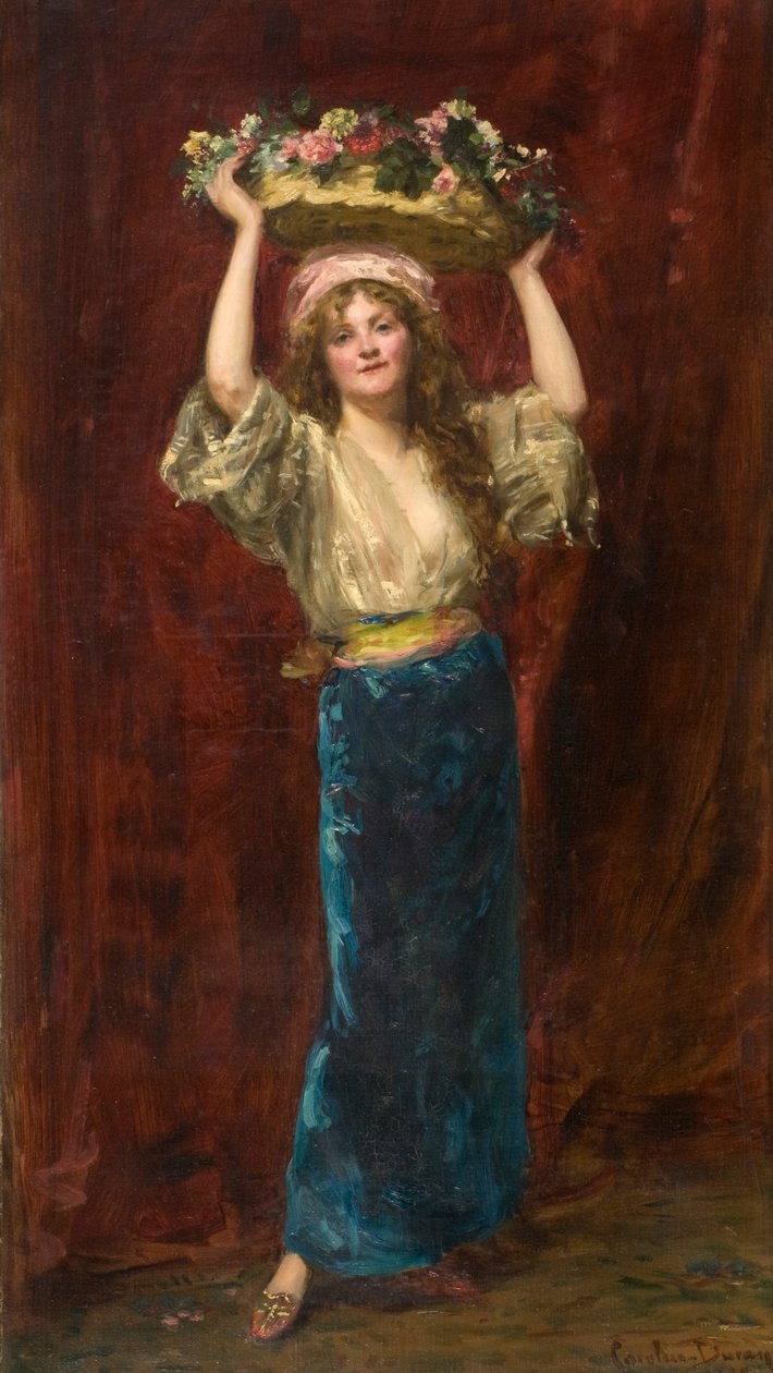 Das Blumenmädchen von Charles Emile Auguste Carolus Duran