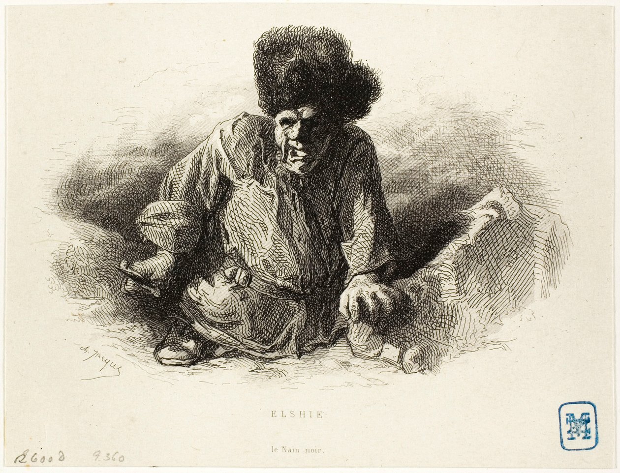 Elshie, der schwarze Zwerg von Charles Emile Jacque