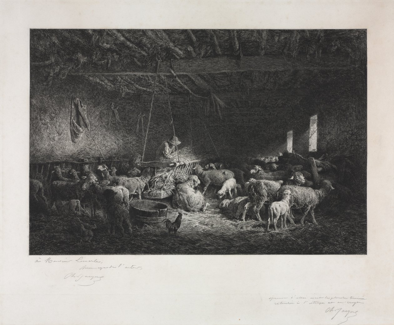 Stall von Charles Emile Jacque