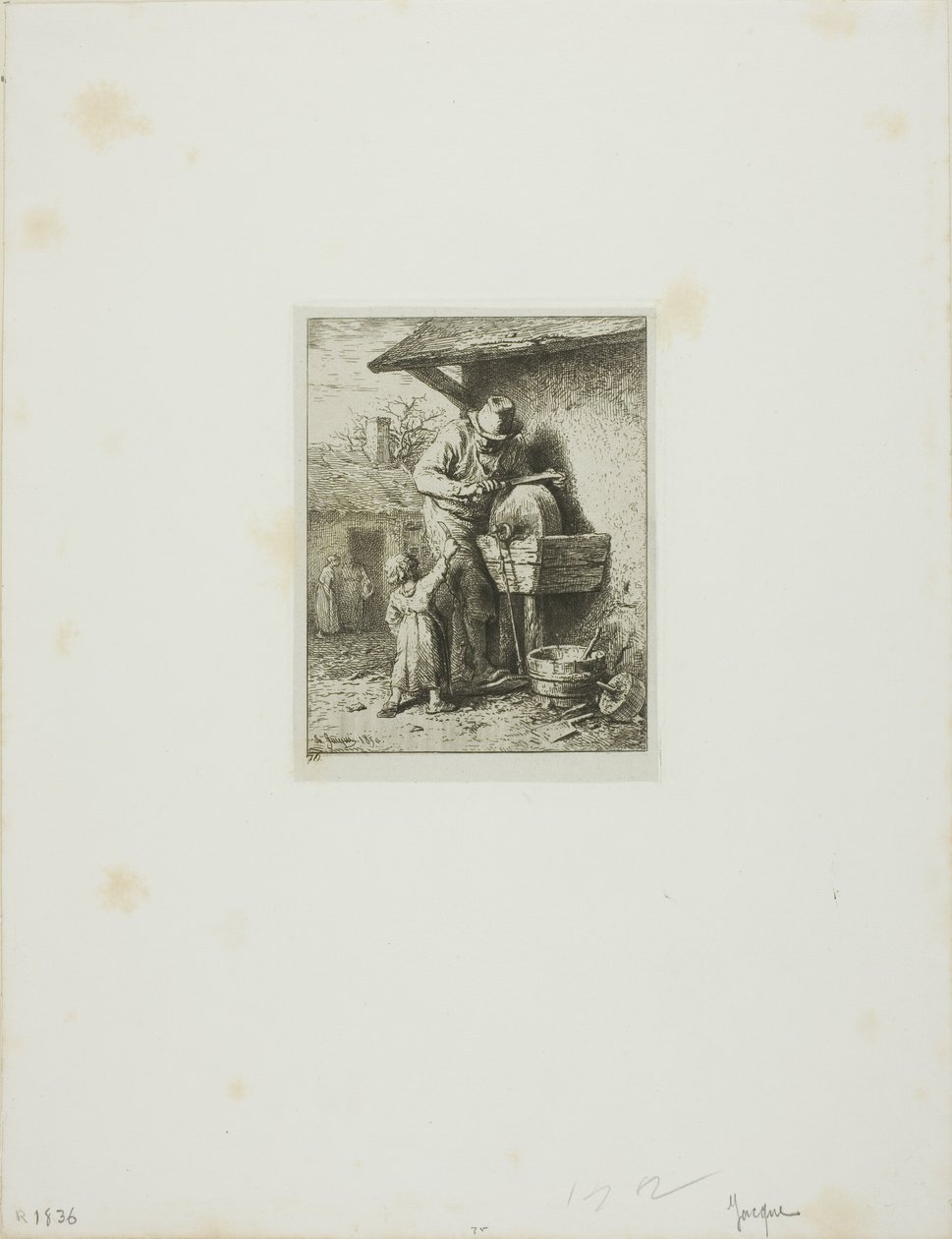 Der Messerschleifer von Charles Emile Jacque