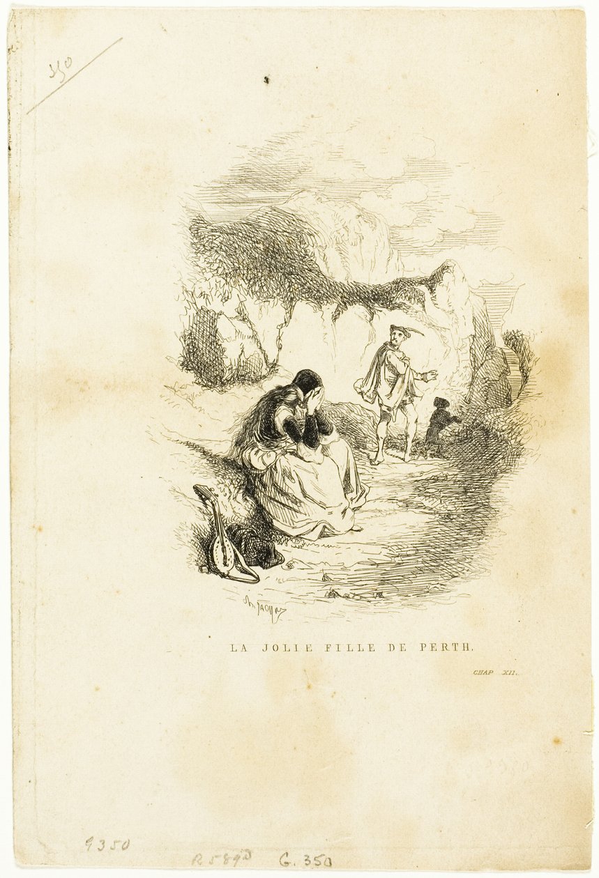 Das hübsche Mädchen von Perth von Charles Emile Jacque