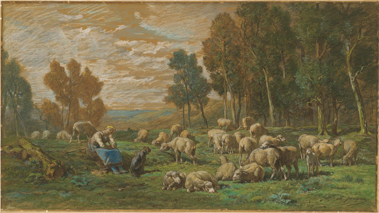 Die Schäferin von Charles Emile Jacque