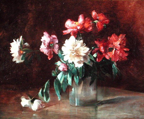 Pfingstrosen in einer Vase von Charles Ethan Porter