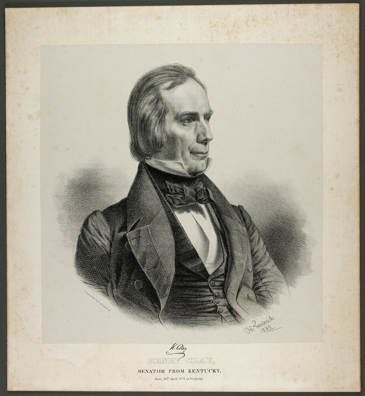 Henry Clay, Senator aus Kentucky von Charles Fenderich
