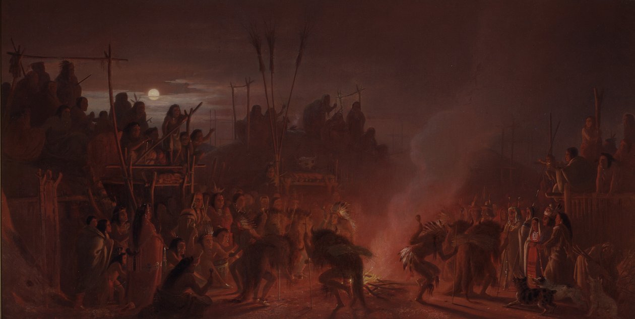 Der Büffeltanz von Charles Ferdinand Wimar