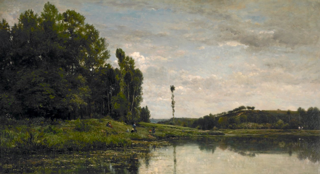 Ufer der Oise bei Auvers von Charles Francois Daubigny