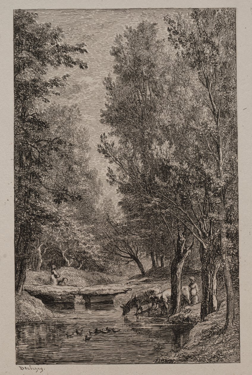 Bach im Val Mondois von Charles Francois Daubigny