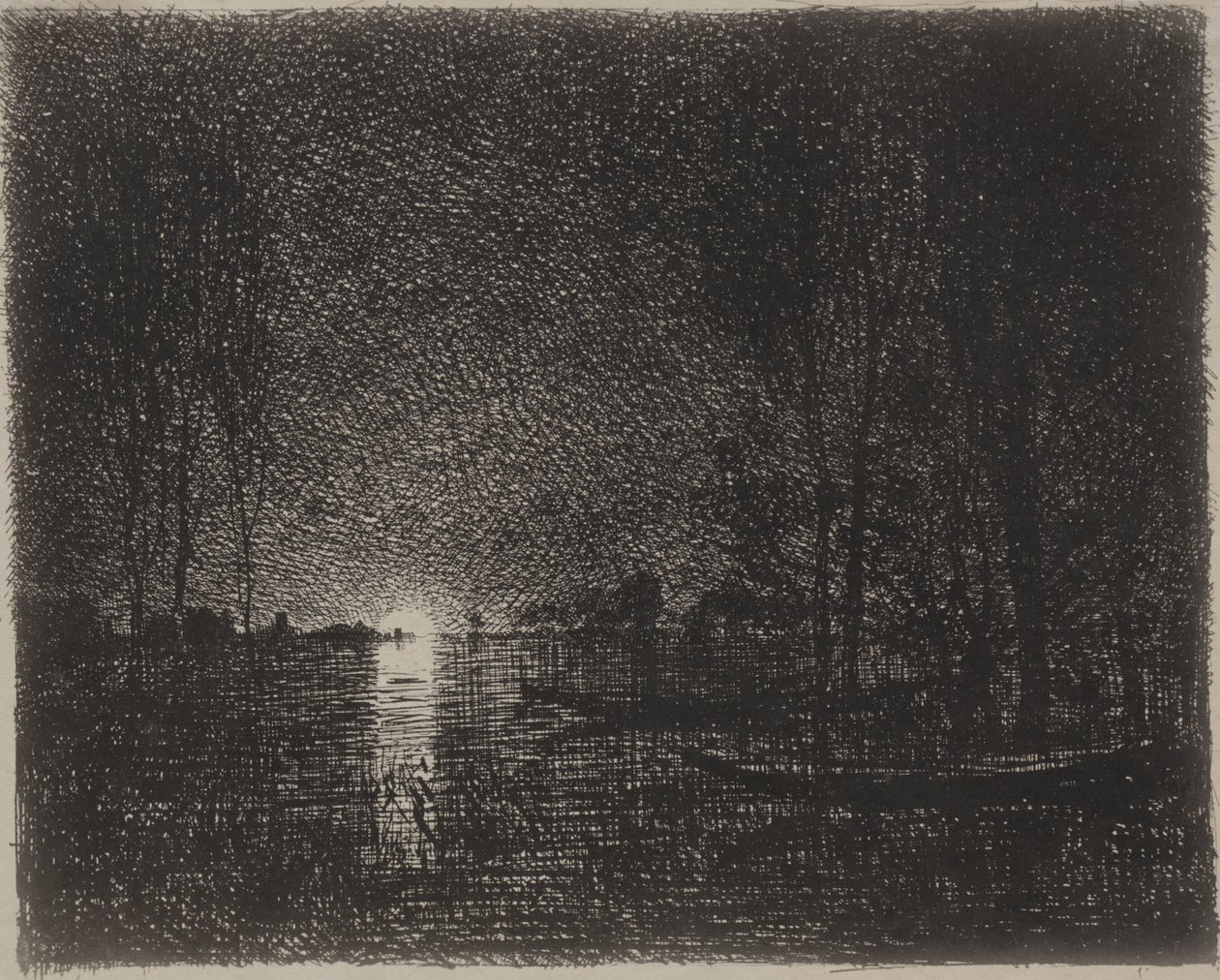 Nachtstück von Charles Francois Daubigny