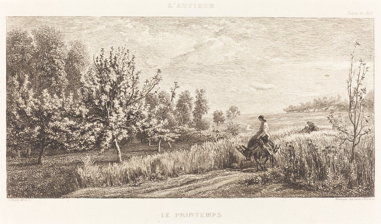 Frühling (Le Printemps) von Charles Francois Daubigny
