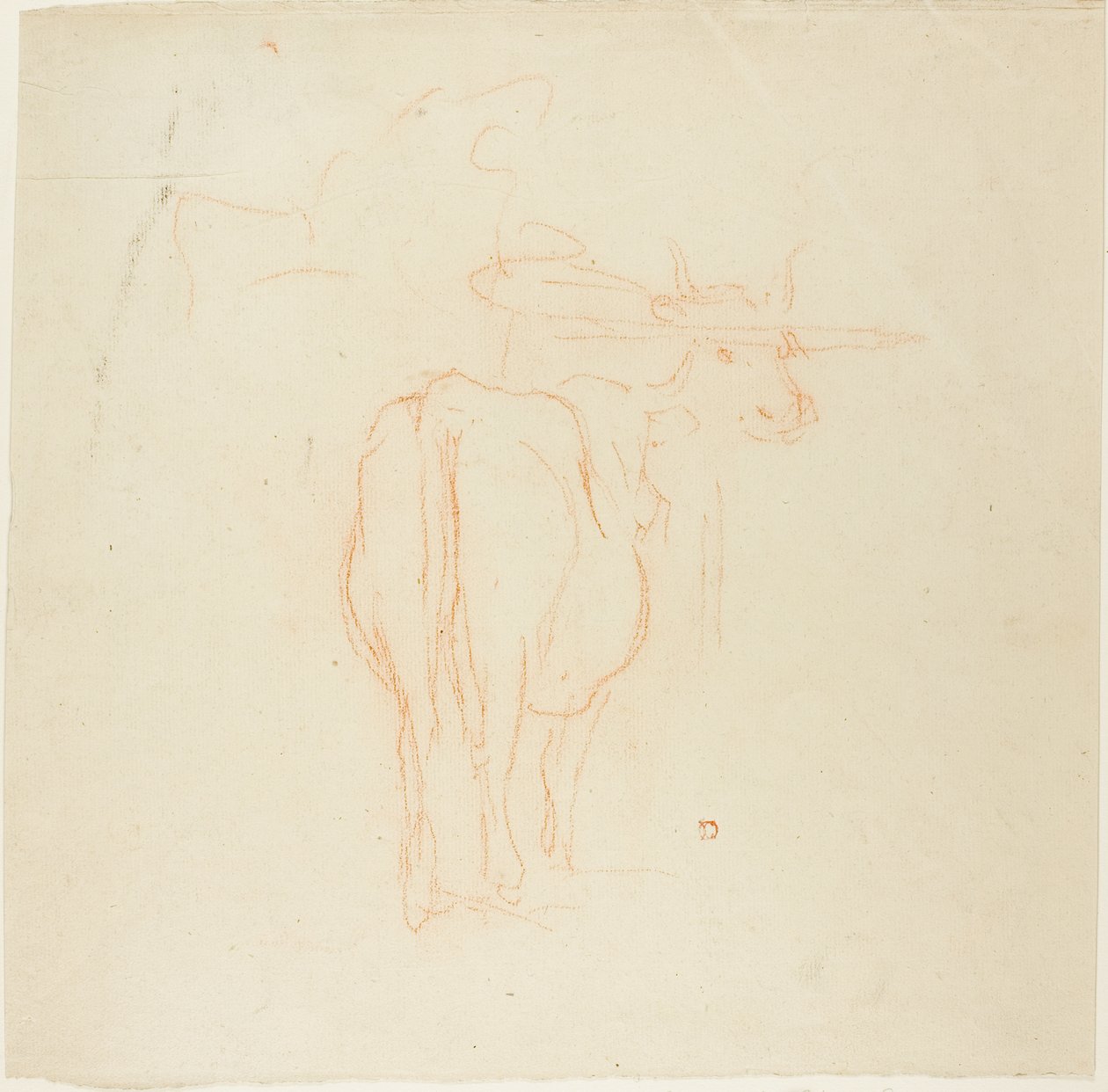 Stehende Rinder von Charles Francois Daubigny