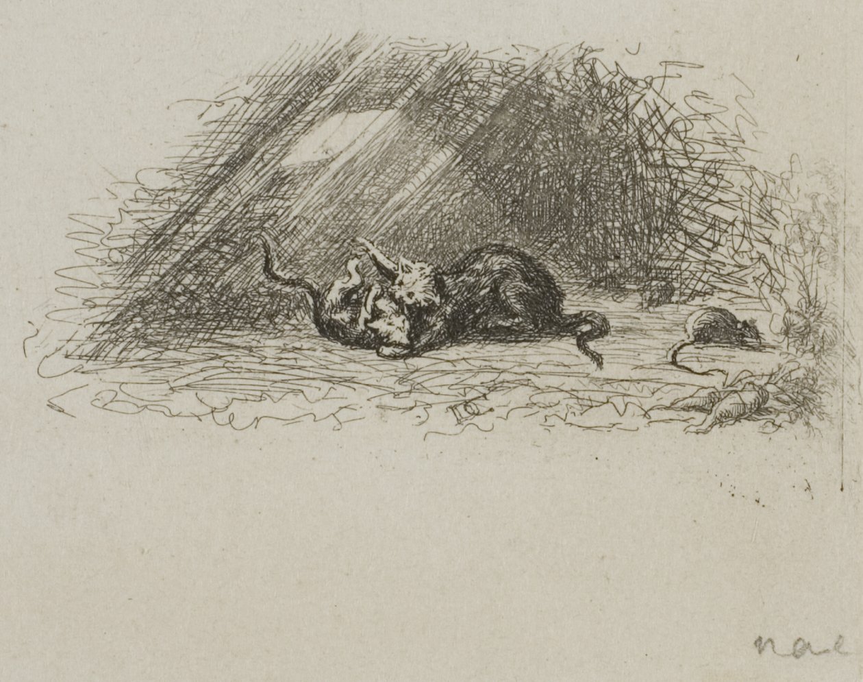 Die Zeder von Libanon von Charles Francois Daubigny