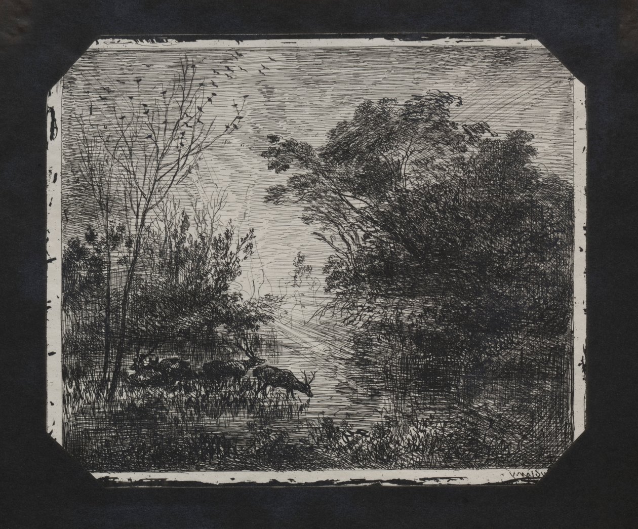 Das Reh, 1862 von Charles Francois Daubigny